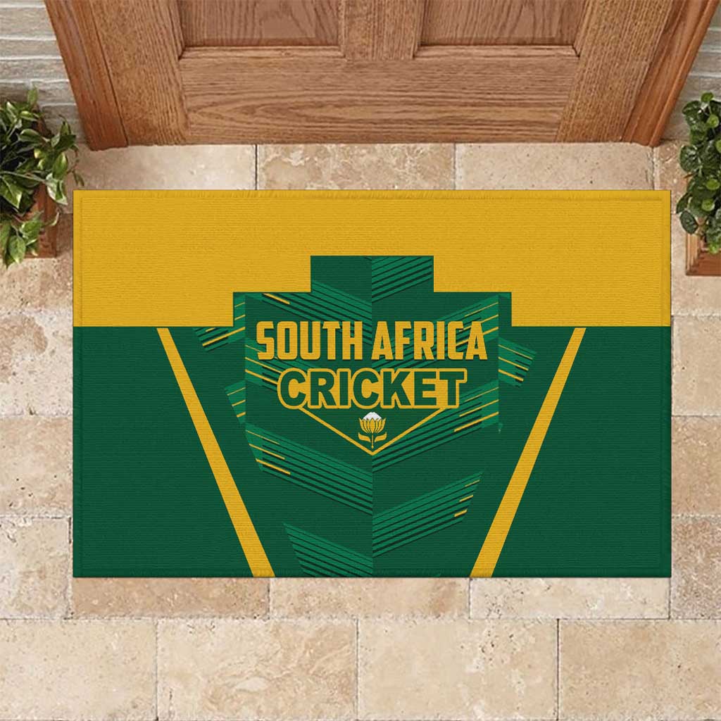 South Africa Cricket Rubber Doormat SA Protea Woza Nawe