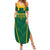 Custom South Africa Cricket Summer Maxi Dress SA Protea Woza Nawe