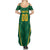 Custom South Africa Cricket Summer Maxi Dress SA Protea Woza Nawe