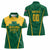 Custom South Africa Cricket Women Polo Shirt SA Protea Woza Nawe