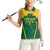 Custom South Africa Cricket Women Sleeveless Polo Shirt SA Protea Woza Nawe