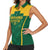 Custom South Africa Cricket Women Sleeveless Polo Shirt SA Protea Woza Nawe