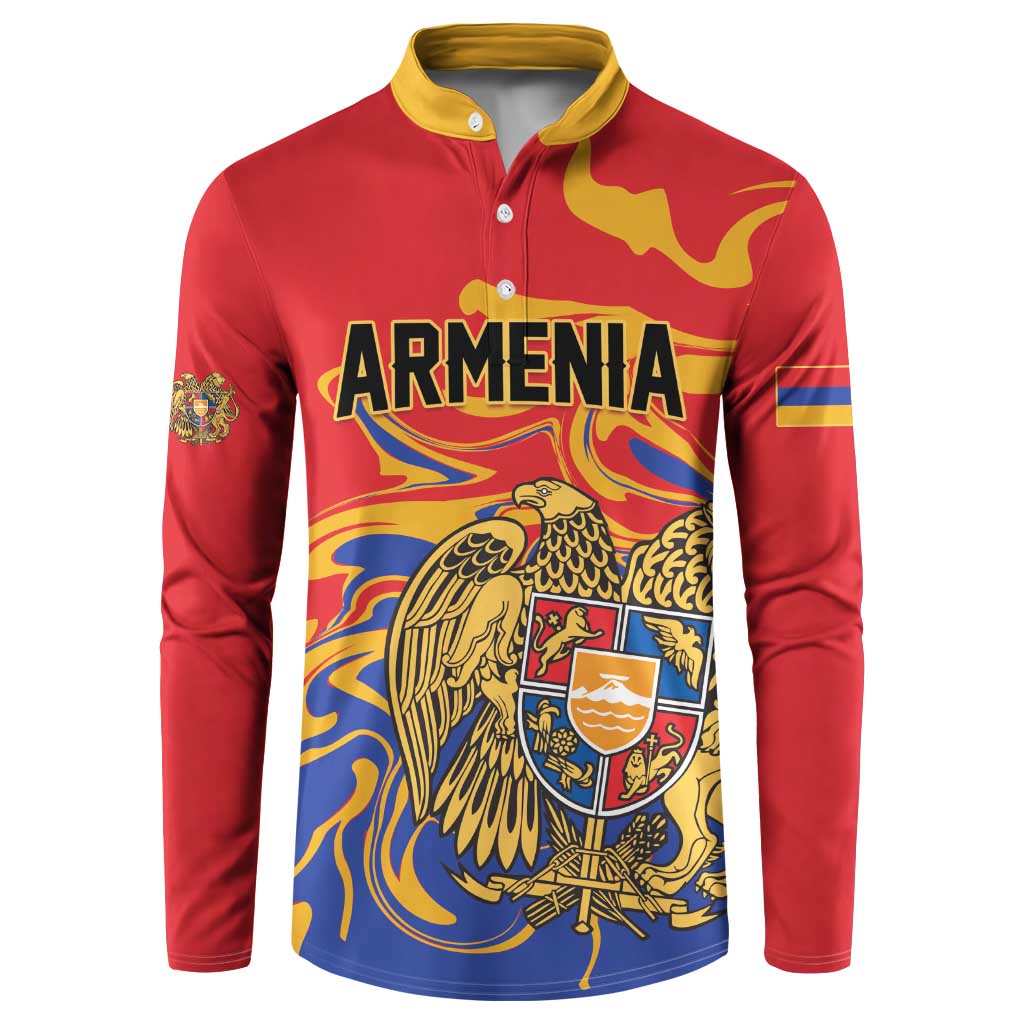 Personalized Republic of Armenia Button Sweatshirt Hayastani Hanrapetut'yun