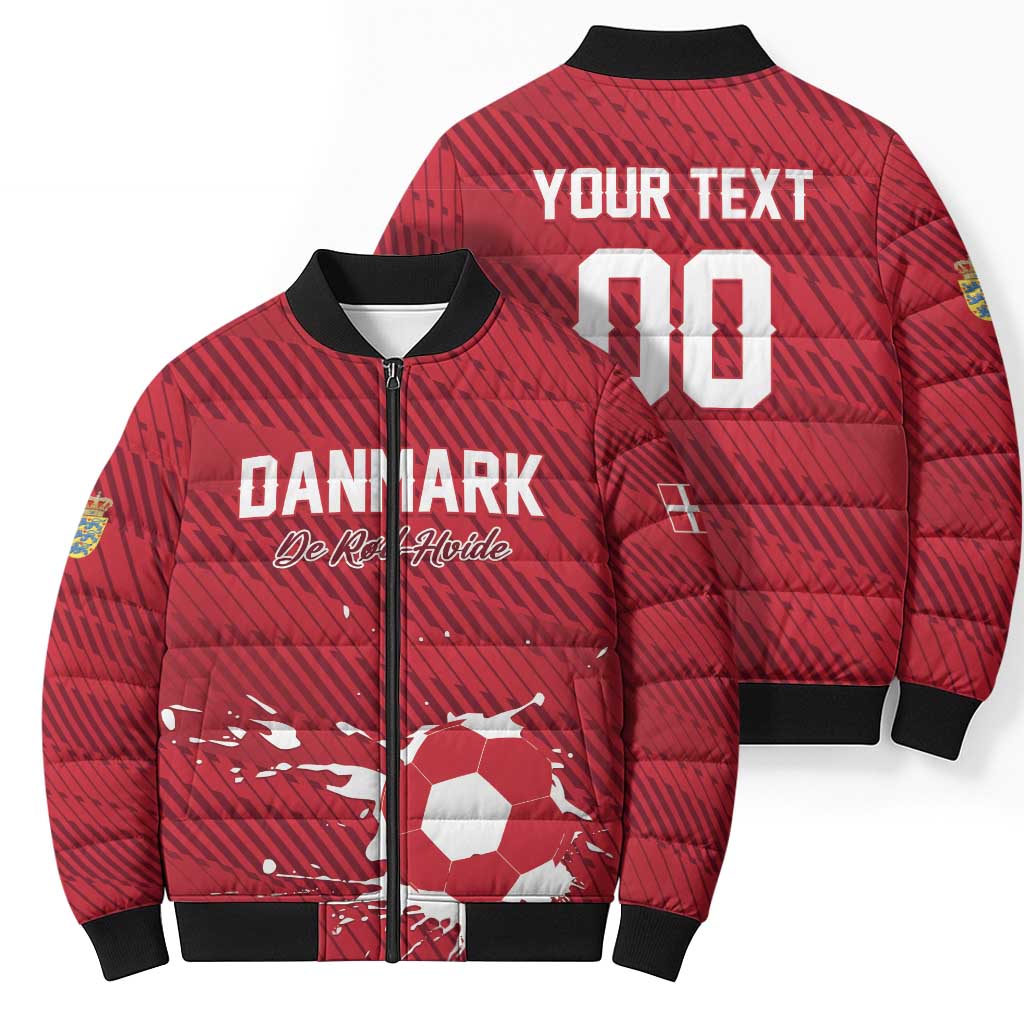 Custom Football 2026 Denmark Bomber Puffer Jacket Danish Dynamite Go