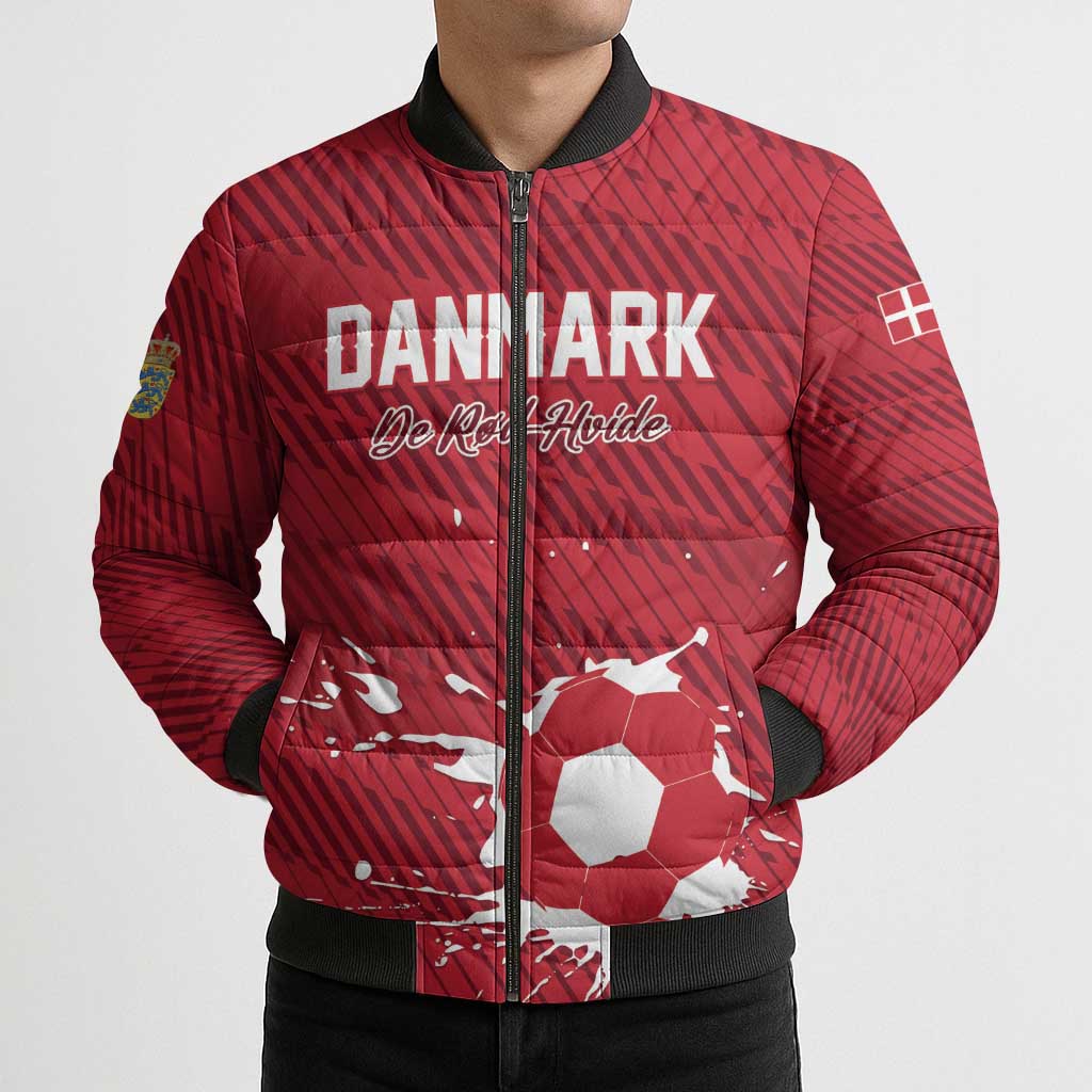 Custom Football 2026 Denmark Bomber Puffer Jacket Danish Dynamite Go