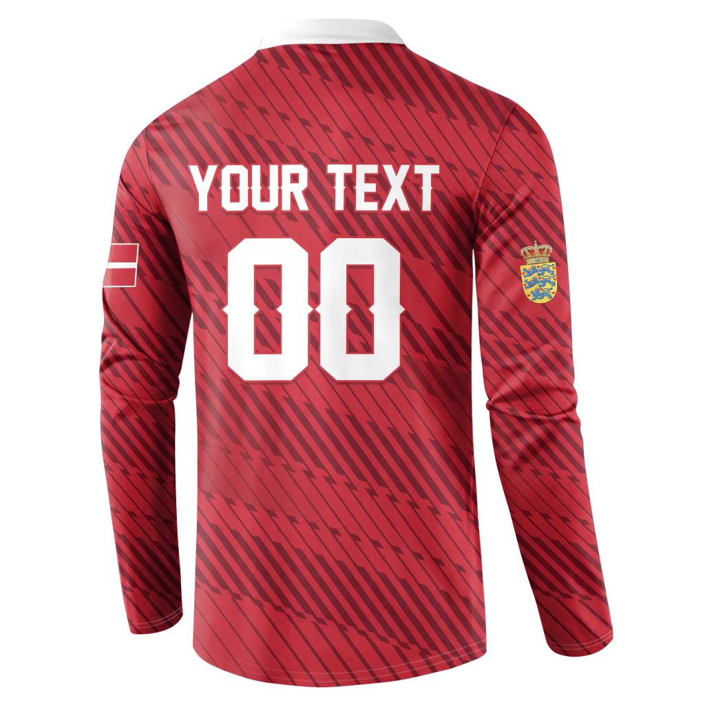 Custom Football 2026 Denmark Button Sweatshirt Danish Dynamite Go