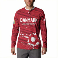 Custom Football 2026 Denmark Button Sweatshirt Danish Dynamite Go