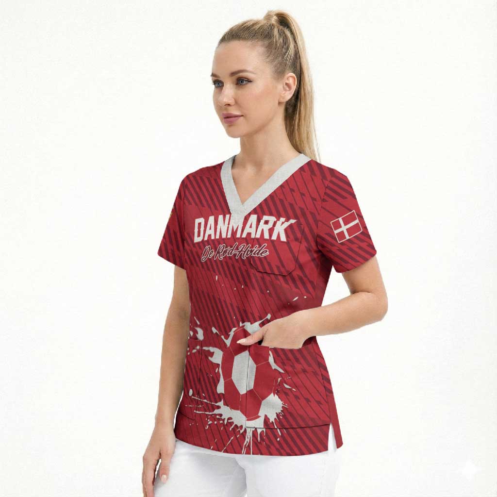 Custom Football 2026 Denmark Scrub Top Danish Dynamite Go