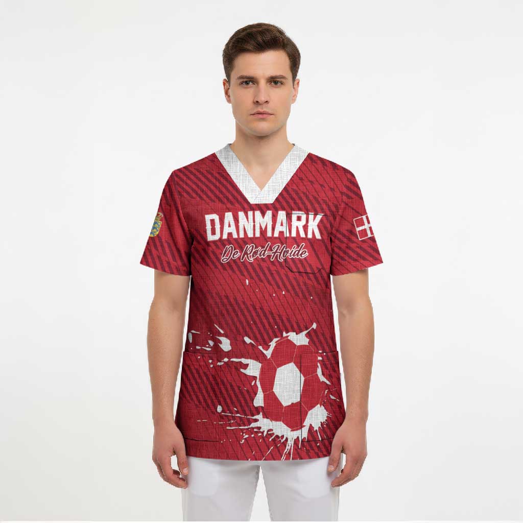 Custom Football 2026 Denmark Scrub Top Danish Dynamite Go