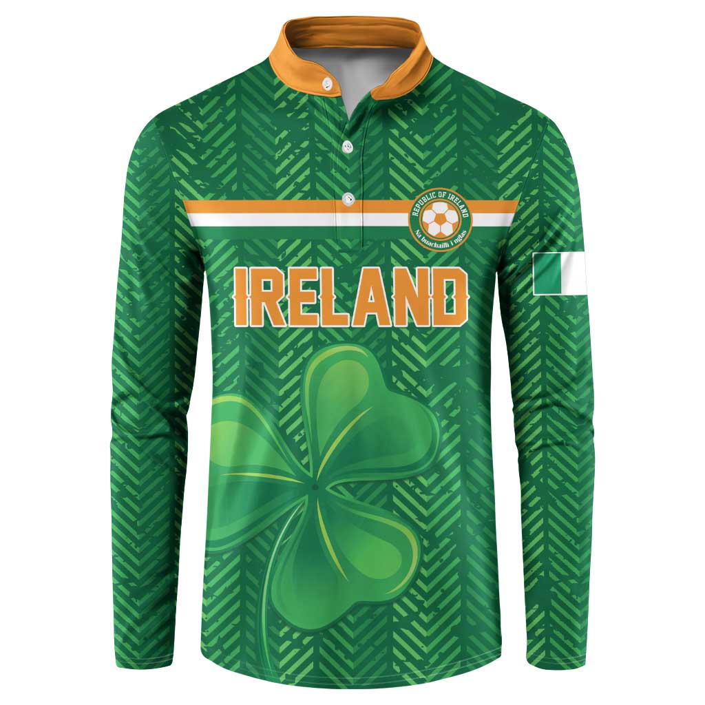 Custom Football 2026 Ireland Button Sweatshirt The Boys in Green Come On