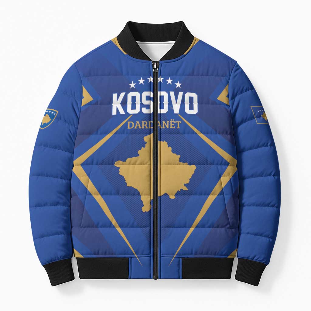 Custom Football 2026 Kosovo Bomber Puffer Jacket Dardanet Go Glory