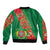 Turkmenistan Flag Day Bomber Jacket Turkmenistan Bitaraplygyn watanydyr - Wonder Print Shop