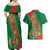 Turkmenistan Flag Day Couples Matching Off Shoulder Maxi Dress and Hawaiian Shirt Turkmenistan Bitaraplygyn watanydyr - Wonder Print Shop