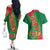 Turkmenistan Flag Day Couples Matching Off The Shoulder Long Sleeve Dress and Hawaiian Shirt Turkmenistan Bitaraplygyn watanydyr - Wonder Print Shop