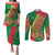 Turkmenistan Flag Day Couples Matching Puletasi and Long Sleeve Button Shirt Turkmenistan Bitaraplygyn watanydyr - Wonder Print Shop