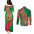 Turkmenistan Flag Day Couples Matching Puletasi and Long Sleeve Button Shirt Turkmenistan Bitaraplygyn watanydyr - Wonder Print Shop