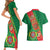 Turkmenistan Flag Day Couples Matching Short Sleeve Bodycon Dress and Hawaiian Shirt Turkmenistan Bitaraplygyn watanydyr - Wonder Print Shop