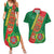 Turkmenistan Flag Day Couples Matching Summer Maxi Dress and Hawaiian Shirt Turkmenistan Bitaraplygyn watanydyr - Wonder Print Shop