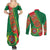 Turkmenistan Flag Day Couples Matching Summer Maxi Dress and Long Sleeve Button Shirt Turkmenistan Bitaraplygyn watanydyr - Wonder Print Shop