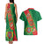 Turkmenistan Flag Day Couples Matching Tank Maxi Dress and Hawaiian Shirt Turkmenistan Bitaraplygyn watanydyr - Wonder Print Shop