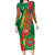 Turkmenistan Flag Day Family Matching Long Sleeve Bodycon Dress and Hawaiian Shirt Turkmenistan Bitaraplygyn watanydyr - Wonder Print Shop