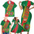 Turkmenistan Flag Day Family Matching Short Sleeve Bodycon Dress and Hawaiian Shirt Turkmenistan Bitaraplygyn watanydyr - Wonder Print Shop