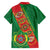 Turkmenistan Flag Day Family Matching Short Sleeve Bodycon Dress and Hawaiian Shirt Turkmenistan Bitaraplygyn watanydyr - Wonder Print Shop