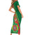 Turkmenistan Flag Day Family Matching Short Sleeve Bodycon Dress and Hawaiian Shirt Turkmenistan Bitaraplygyn watanydyr - Wonder Print Shop