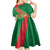 Turkmenistan Flag Day Kid Short Sleeve Dress Turkmenistan Bitaraplygyn watanydyr - Wonder Print Shop