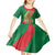 Turkmenistan Flag Day Kid Short Sleeve Dress Turkmenistan Bitaraplygyn watanydyr - Wonder Print Shop