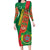 Turkmenistan Flag Day Long Sleeve Bodycon Dress Turkmenistan Bitaraplygyn watanydyr - Wonder Print Shop