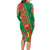 Turkmenistan Flag Day Long Sleeve Bodycon Dress Turkmenistan Bitaraplygyn watanydyr - Wonder Print Shop