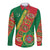 Turkmenistan Flag Day Long Sleeve Button Shirt Turkmenistan Bitaraplygyn watanydyr - Wonder Print Shop