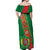 Turkmenistan Flag Day Off Shoulder Maxi Dress Turkmenistan Bitaraplygyn watanydyr - Wonder Print Shop