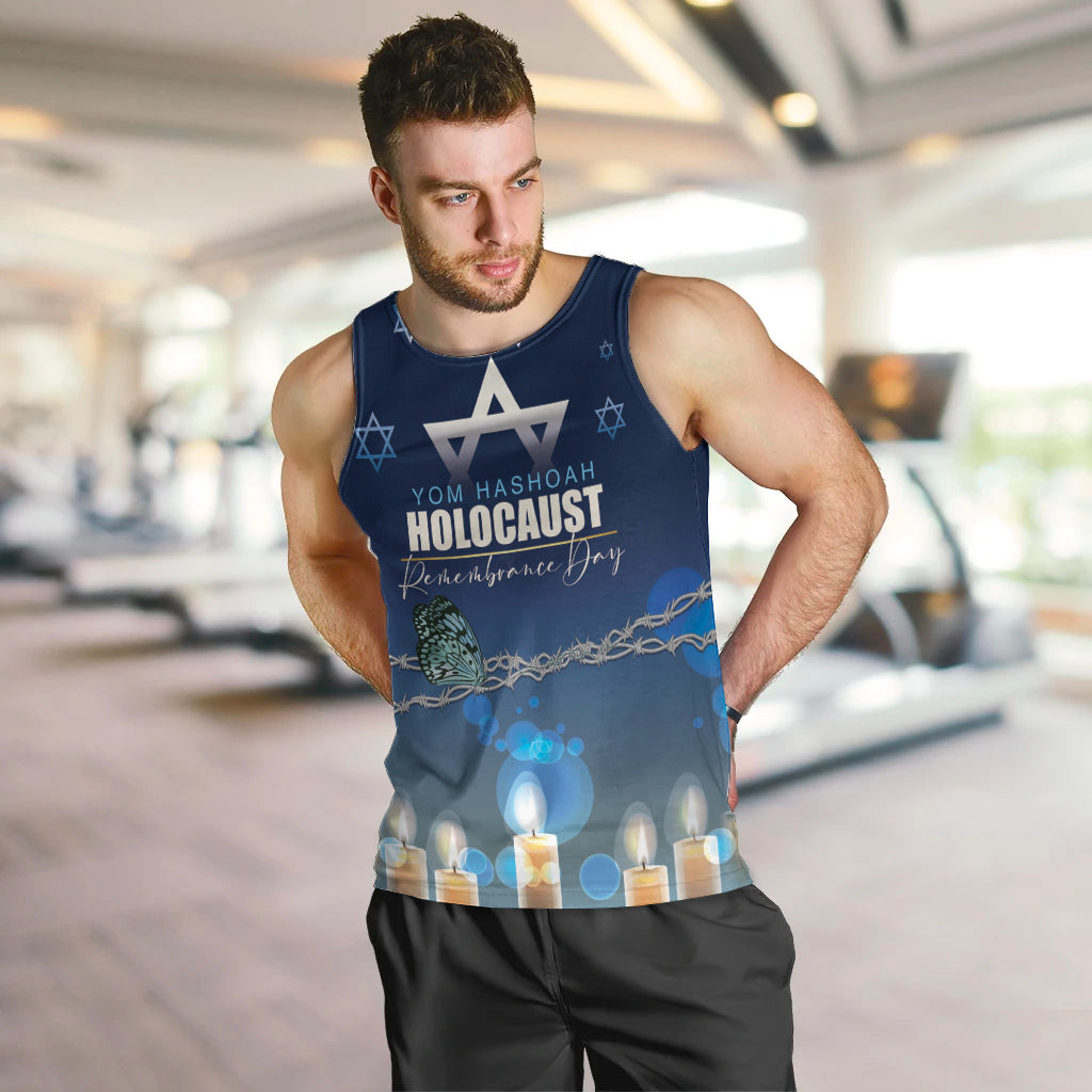 Yom HaShoah 2024 Men Tank Top Holocaust Remembrance Day - Wonder Print Shop