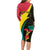 Mozambique Independence Day Long Sleeve Bodycon Dress Muzambhiki 1975 Anniversary - Wonder Print Shop