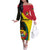 Mozambique Independence Day Off The Shoulder Long Sleeve Dress Muzambhiki 1975 Anniversary - Wonder Print Shop