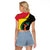 Mozambique Independence Day Raglan Cropped T Shirt Muzambhiki 1975 Anniversary - Wonder Print Shop