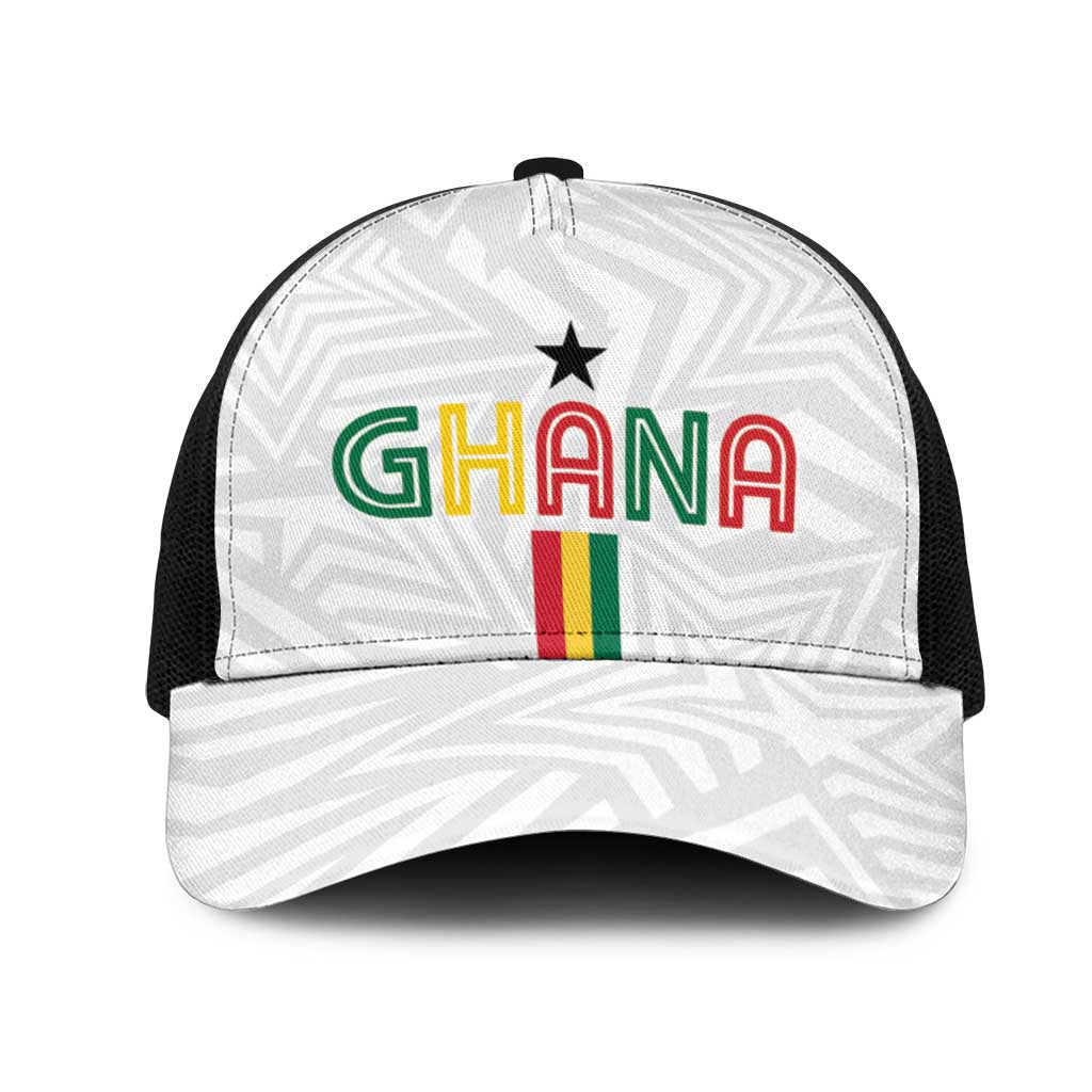 Football 2026 Ghana Baseball Net Cap Black Stars Go Glory
