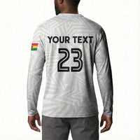 Custom Football 2026 Ghana Button Sweatshirt Black Stars Go Glory