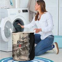 Kentucky Run For The Rose Laundry Basket Beige Rose Floral