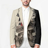 Personalized Kentucky Run For The Rose Blazer Beige Rose Floral