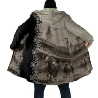 Personalized Kentucky Run For The Rose Cloak Beige Rose Floral