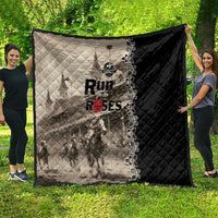 Kentucky Run For The Rose Quilt Beige Rose Floral