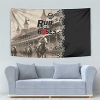 Kentucky Run For The Rose Tapestry Beige Rose Floral
