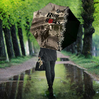 Kentucky Run For The Rose Umbrella Beige Rose Floral