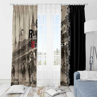 Kentucky Run For The Rose Window Curtain Beige Rose Floral
