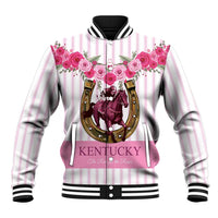 Personalized Kentucky Horse Racing Baseball Jacket Run For The Rose