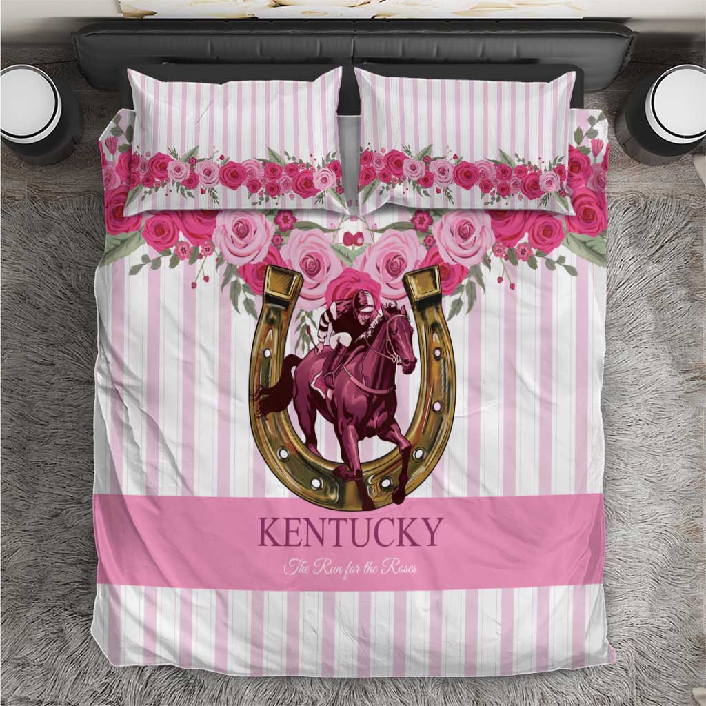 Kentucky Horse Racing Bedding Set Run For The Rose
