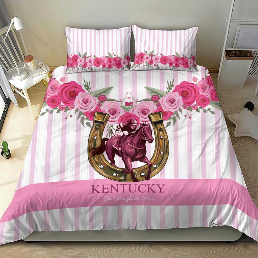Kentucky Horse Racing Bedding Set Run For The Rose